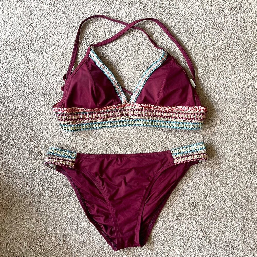 La Blanca, two piece bikini set, US 6 top, US 8 bottom